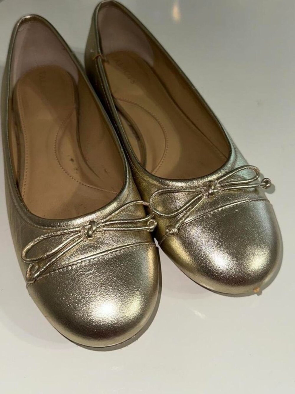 Talbots Women's Gold Ballet-shoes
